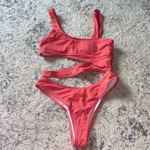 Pink One Piece Swimsuit